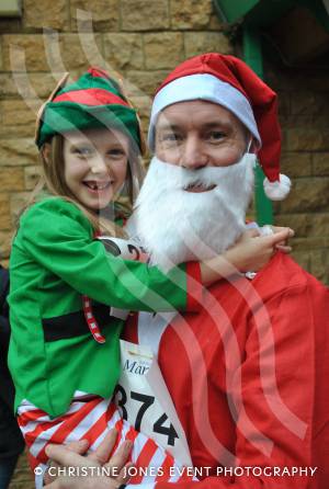 Yeovil Santa Dash – December 13, 2015: Just under 200 runners took part in the annual Santa Dash at Yeovil Country Park to raise money for St Margaret’s Somerset Hospice. Photo 5