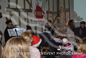 Home Farm Carols – December 2015: A great festive night of carol singing and festive music was held by the School in a Bag charity team at Home Farm in Chilthorne Domer. Photo 3
