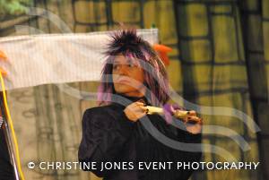 Chard Amateur Theatre Society and Cinderella - Jan 2013: Jenny Kenton as Evillia Belching-Forthe. Photo 7