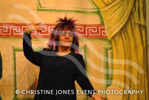 Chard Amateur Theatre Society and Cinderella - Jan 2013: Jenny Kenton as Evillia Belching-Forthe. Photo 20