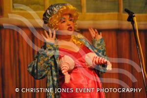 Chard Amateur Theatre Society and Cinderella - Jan 2013: Debbie Hilton as Ugly Sister, Purl, in Cinderella at the Guildhall in Chard. Photo 9