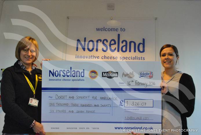 SOUTH SOMERSET NEWS: Nothing cheesy about this – Norseland backs Air Ambulance charity