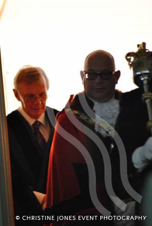 Yeovil Town Council annual meeting – May 3, 2016: Cllr Darren Shutler was elected as the new Mayor of Yeovil during a ceremony at the Baptist Church in South Street, Yeovil, and succeeded Cllr Mike Lock. Photo 11