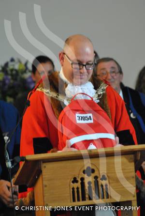Yeovil Town Council annual meeting – May 3, 2016: Cllr Darren Shutler was elected as the new Mayor of Yeovil during a ceremony at the Baptist Church in South Street, Yeovil, and succeeded Cllr Mike Lock. Photo 25