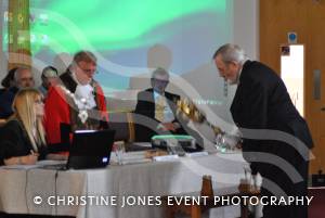 Yeovil Town Council annual meeting – May 3, 2016: Cllr Darren Shutler was elected as the new Mayor of Yeovil during a ceremony at the Baptist Church in South Street, Yeovil, and succeeded Cllr Mike Lock. Photo 9