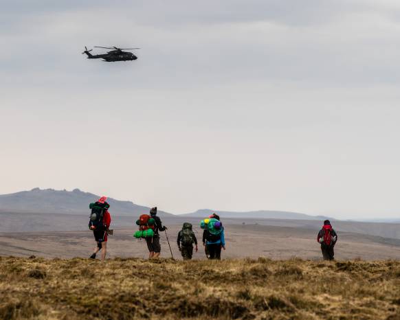 YEOVILTON LIFE: Merlin helicopter personnel support Ten Tors Challenge Photo 1