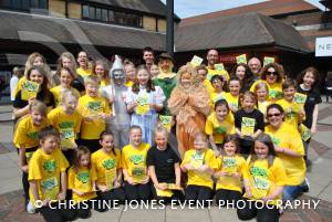 Castaway Theatre Group in Quedam - May 7, 2016: The Castaway Theatre Group promoted their forthcoming production of The Wizard of Oz at the Quedam Shopping Centre in Yeovil. Photo 2