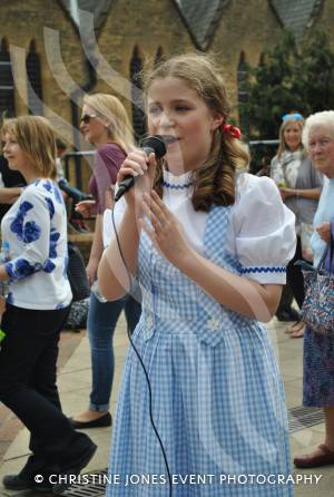 Castaway Theatre Group in Quedam - May 7, 2016: The Castaway Theatre Group promoted their forthcoming production of The Wizard of Oz at the Quedam Shopping Centre in Yeovil. Photo 8