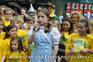 Castaway Theatre Group in Quedam - May 7, 2016: The Castaway Theatre Group promoted their forthcoming production of The Wizard of Oz at the Quedam Shopping Centre in Yeovil. Photo 9